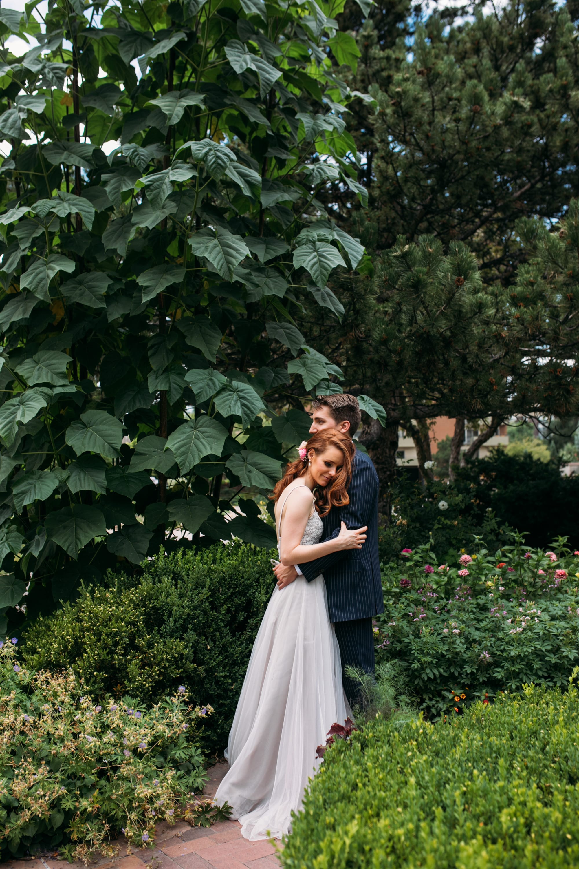 denver wedding photographer, denver wedding venue, denver botanic gardens wedding, red head bride
