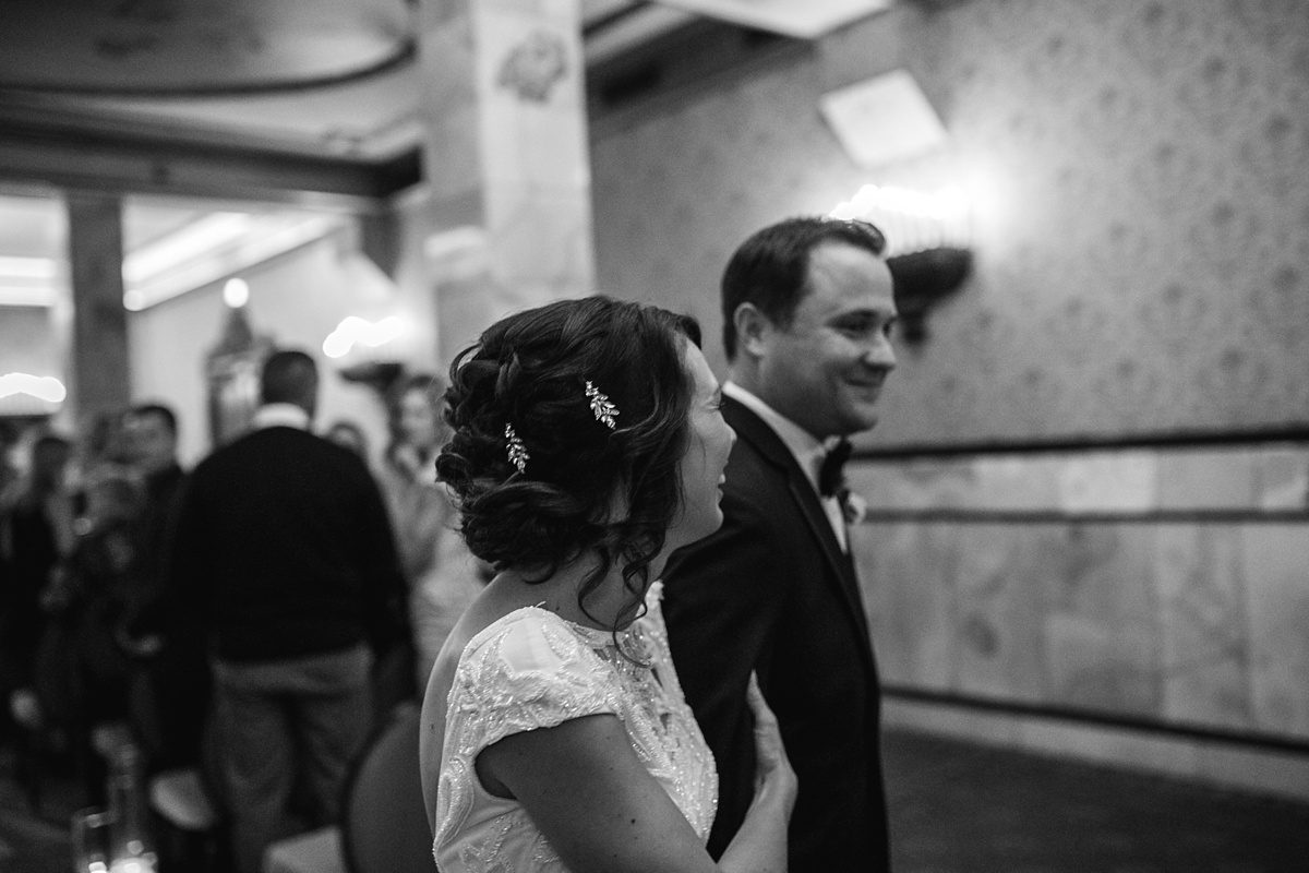 black and white, black and white photography, bride and groom, vintage bride and groom, bride and groom leaving ceremony
