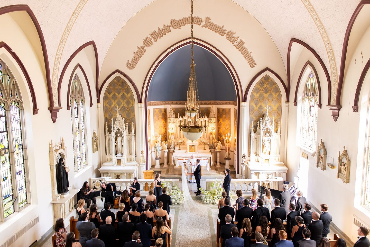 Seattle wedding ceremony at Villa Academy