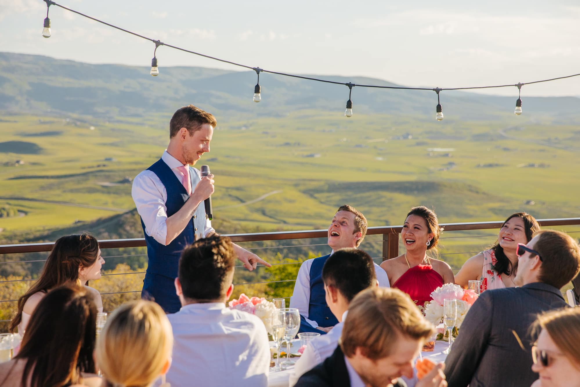 bella vista estates, bella vista wedding, bella vista estates wedding, steamboat springs wedding, colorado wedding, colorado, colorado wedding photographer, wedding ceremony, outside wedding ceremony, wedding dinner, best man speech