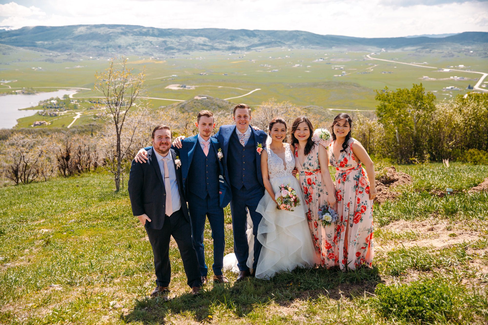 bella vista estates, bella vista wedding, bella vista estates wedding, steamboat springs wedding, colorado wedding, colorado, colorado wedding photographer, floral bridesmaids dresses