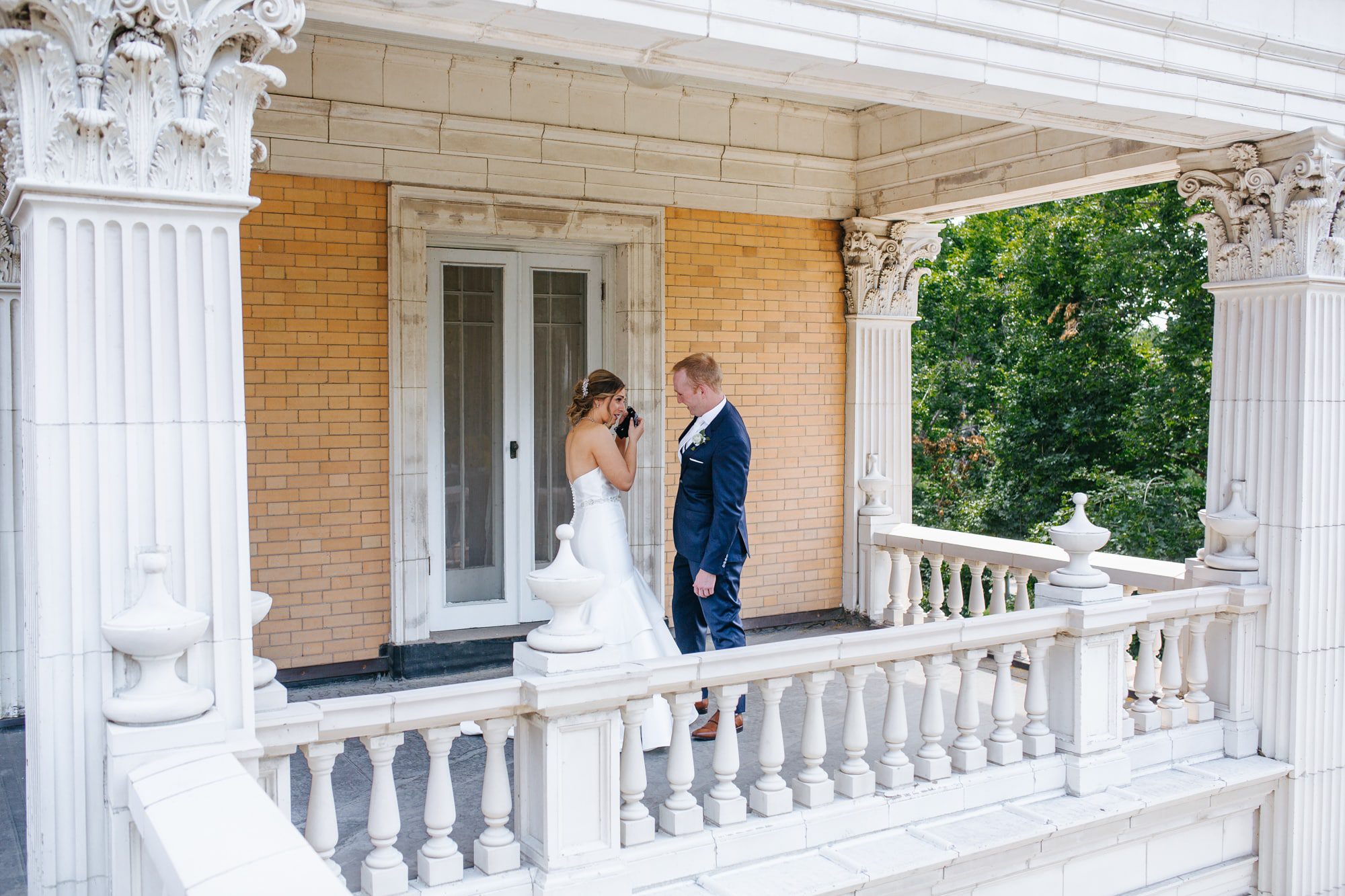 grant Humphreys mansion denver, grant Humphreys mansion, wedding first look, denver wedding, denver wedding photographer, first look locations, bride and groom first look, outdoor first look, should we do a first look wedding, first look pro con