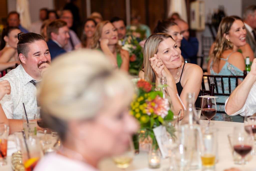 moh speech, wedding speeches, candids of guests at weddings, guests speech reactions, funny wedding speeches