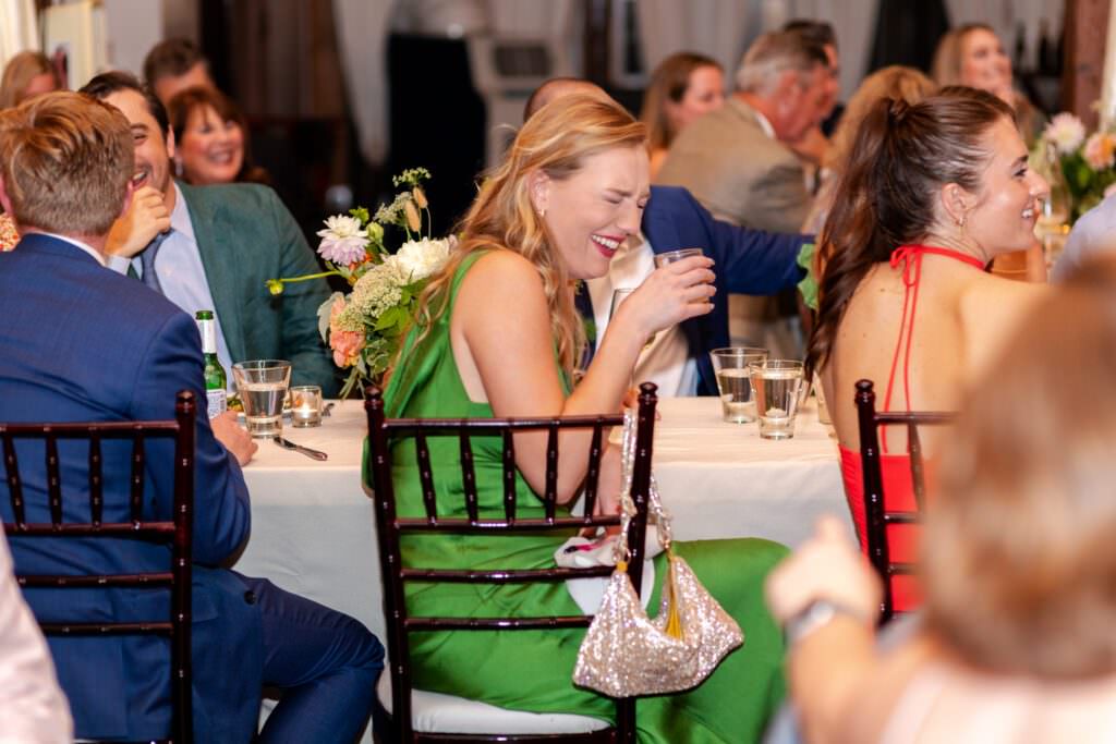 wedding toasts, wedding speeches, candids of guests at weddings, guests speech reactions, funny wedding speeches