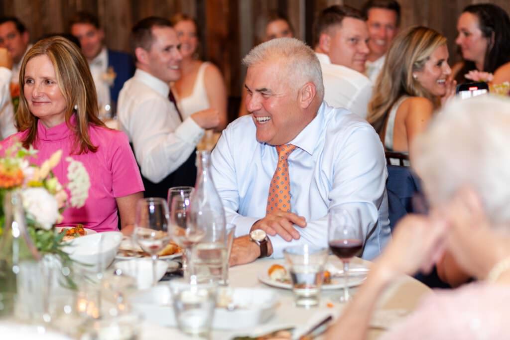 wedding toasts, wedding speeches, candids of guests at weddings, guests speech reactions, funny wedding speeches