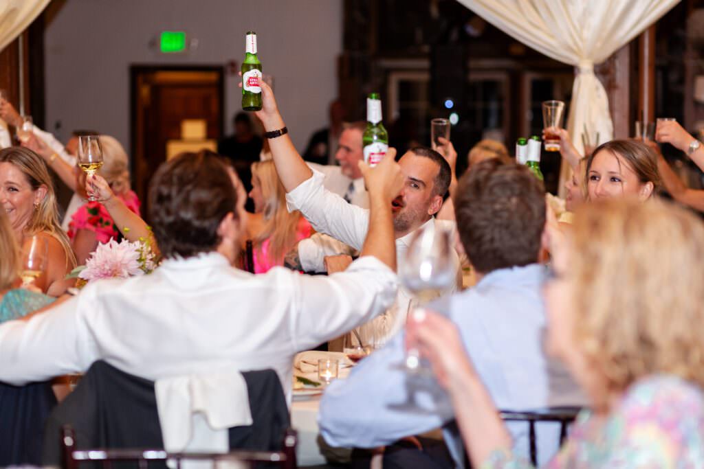 wedding toasts, wedding speeches, candids of guests at weddings, guests speech reactions, funny wedding speeches, wedding cheers