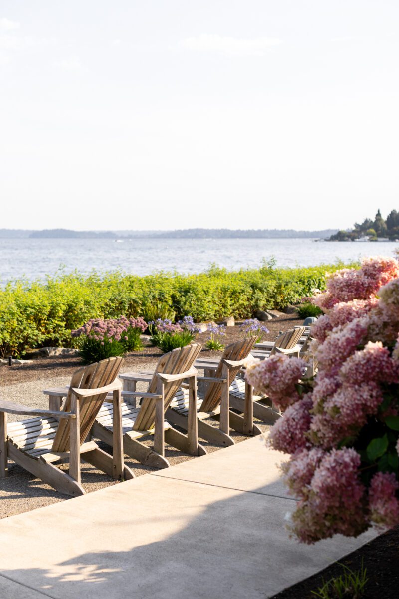 Seattle Tennis Club wedding reception scenery