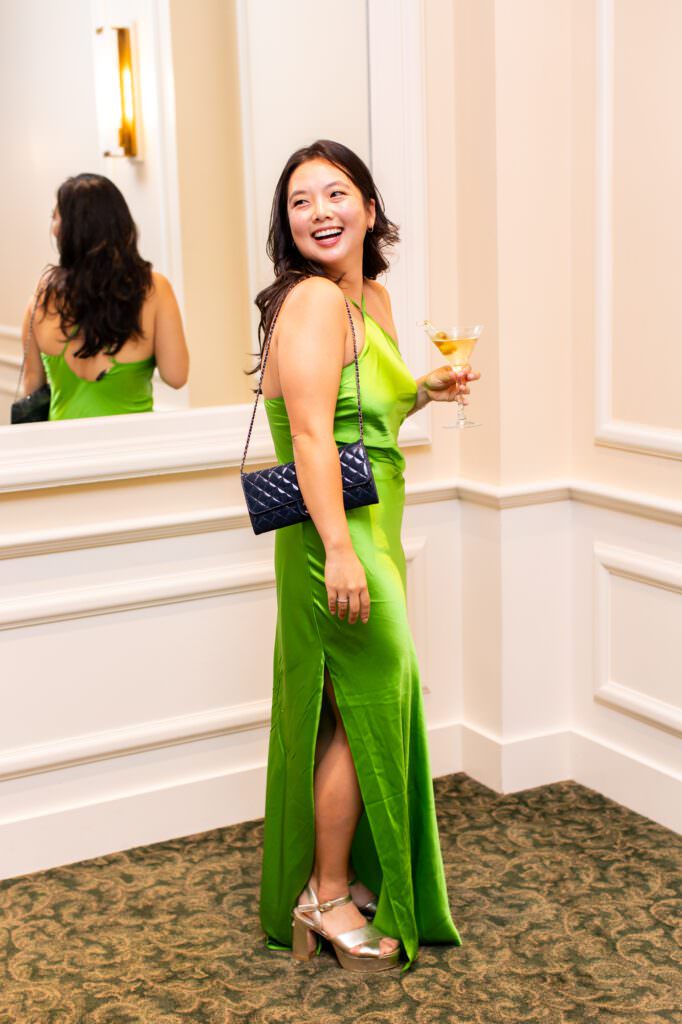 Guests during cocktail hour at Seattle wedding