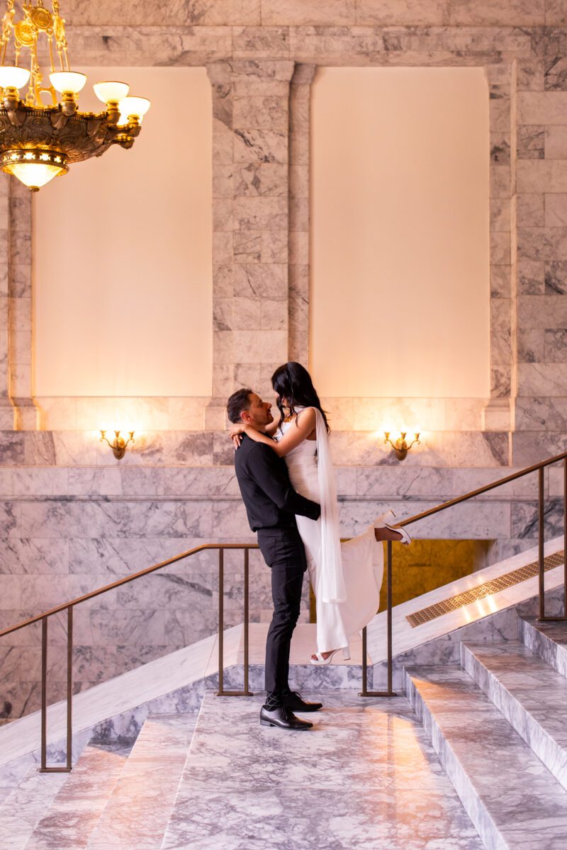 Washington state capitol engagements, olympia washington engagements, elegant luxury engagement photos, seattle wedding photographer, timeless classic engagements, intimate portraits, groom picking up bride
