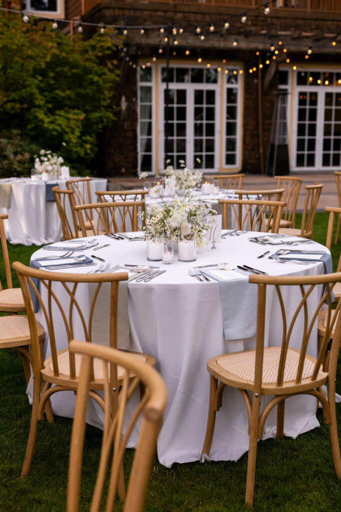 details at alderbrook wedding