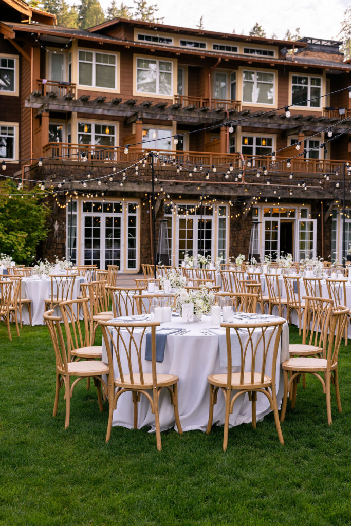 details at alderbrook wedding