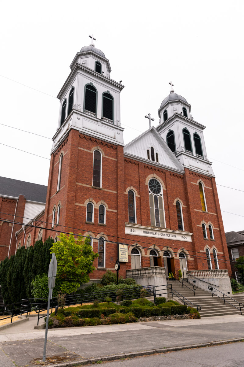 Immaculate Conception seattle church catholic wedding ceremony