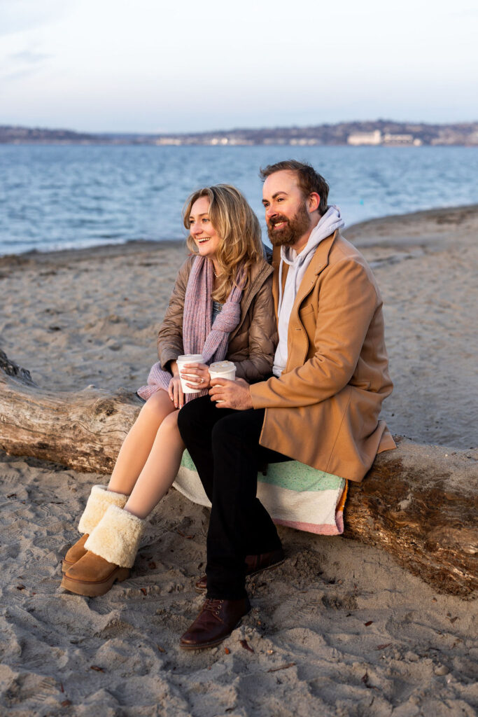man and woman on the beach