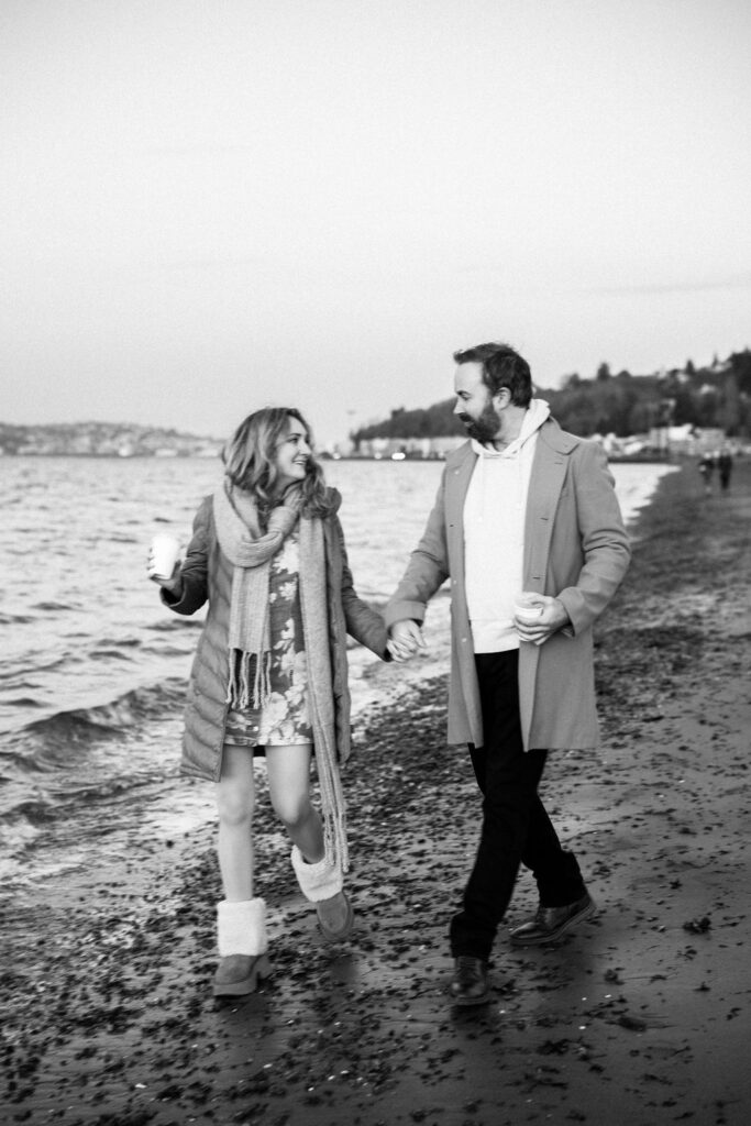 man and woman on the beach
