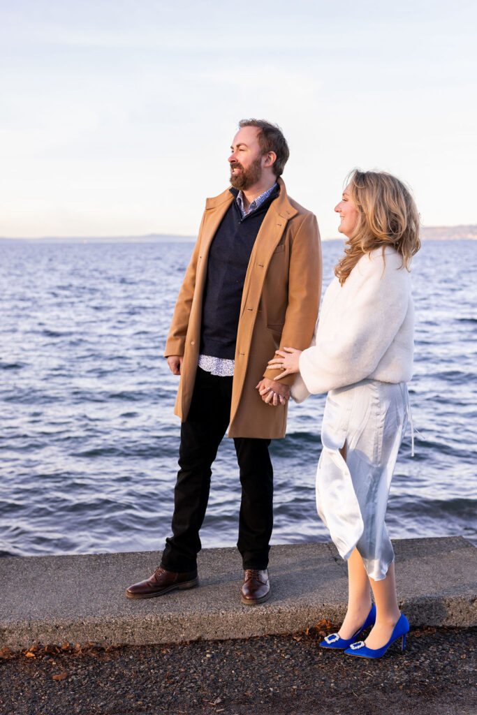 man and woman on the beach