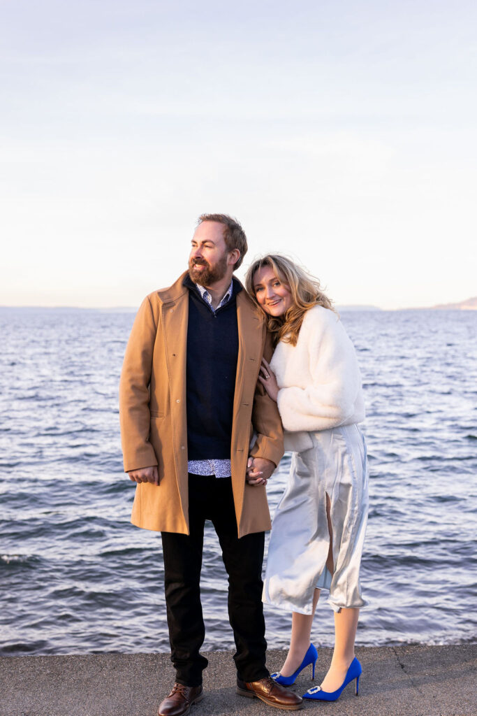 man and woman on the beach