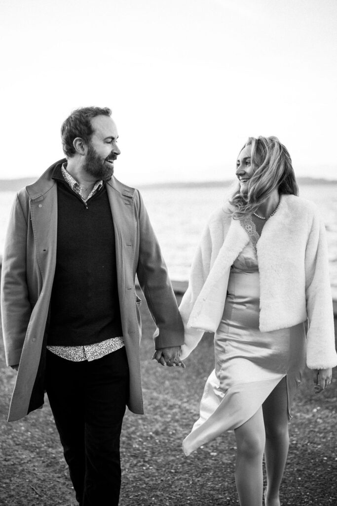 man and woman on the beach