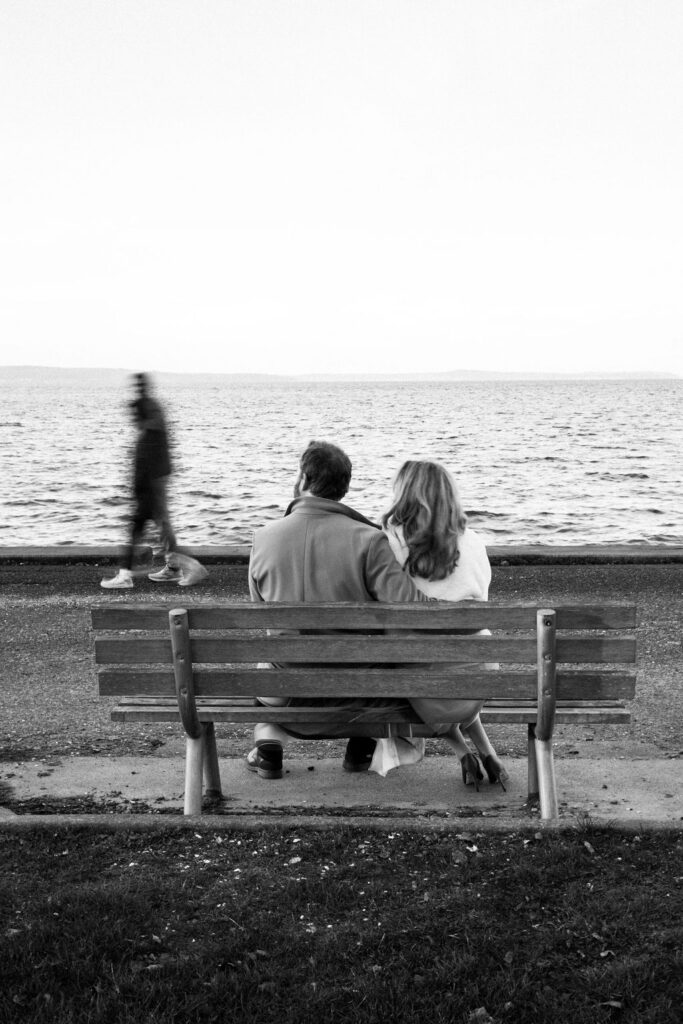 man and woman on the beach
