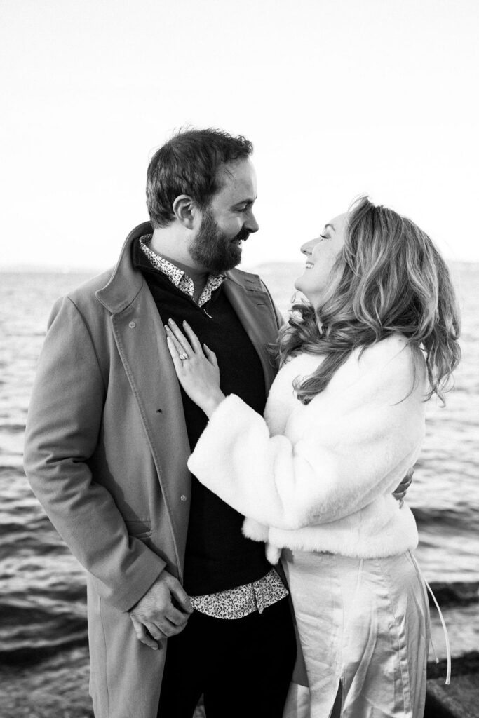 man and woman on the beach