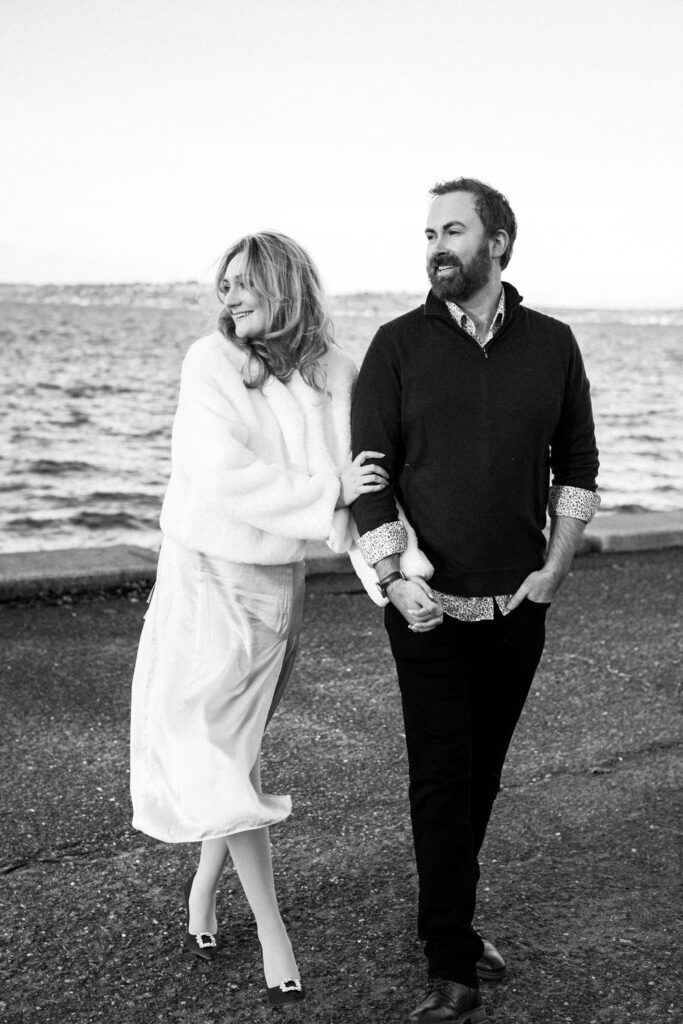 man and woman on the beach