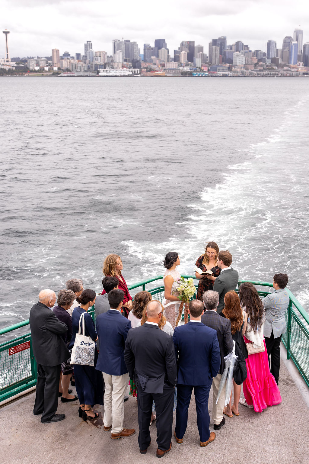 wedding on seattle ferry