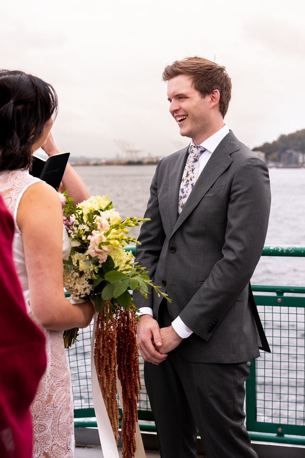 wedding on ferry