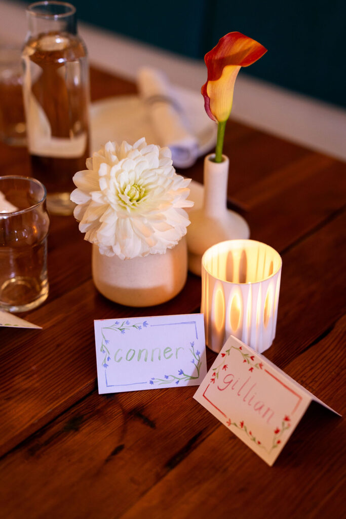 reception table details