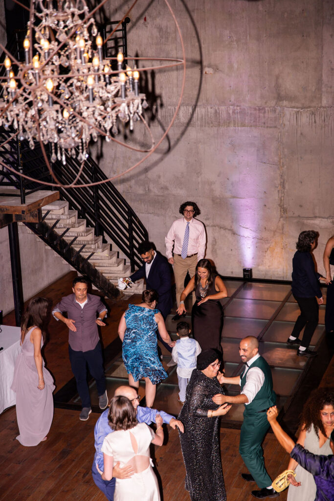 bride and groom dance at wedding
