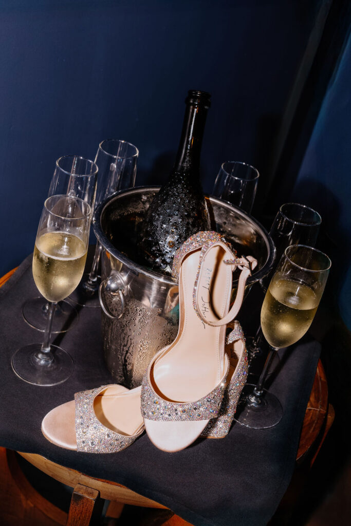 shoes on glasses